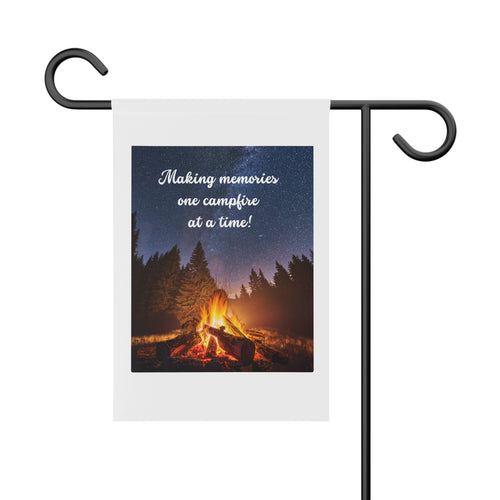 "Making Memories One Campfire at a Time" Outdoor Flag